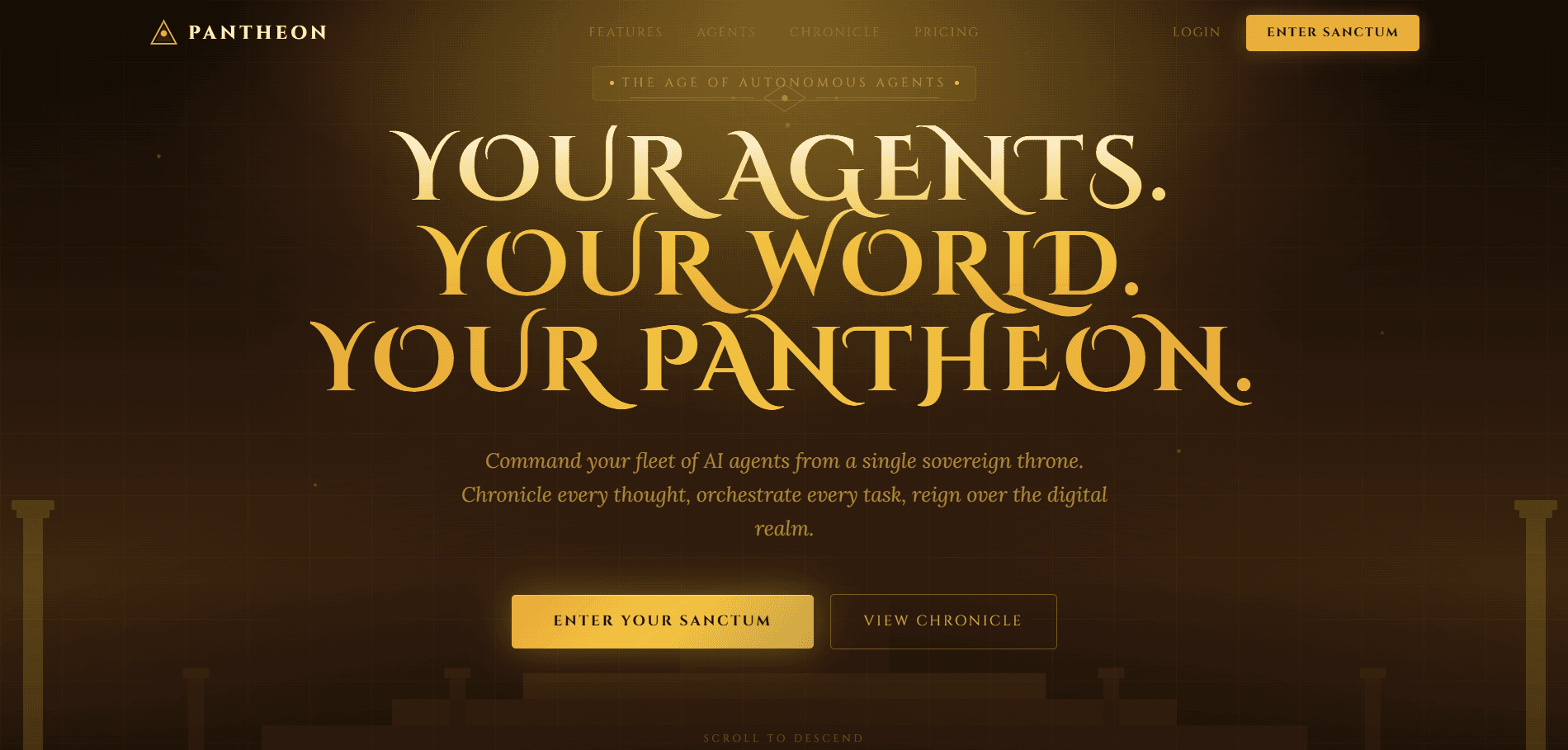 Pantheon — AI Agent Orchestration Dashboard - Gambar 1